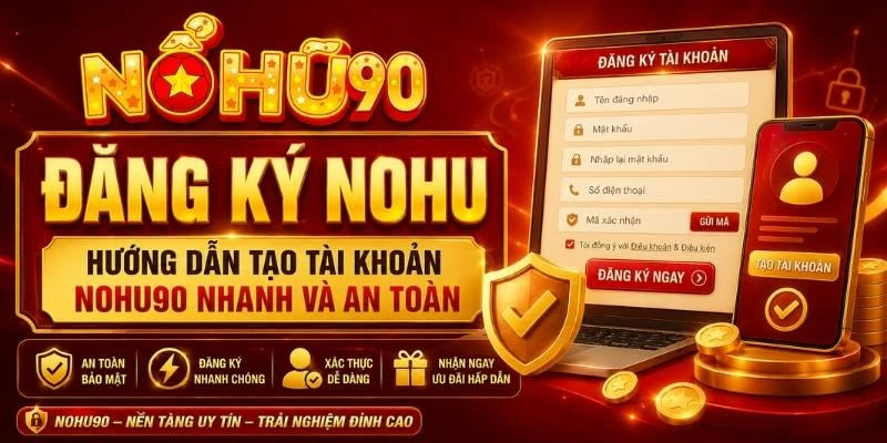 Đăng Ký NOHU – Hướng Dẫn Tạo Tài Khoản NOHU90 Nhanh Và An Toàn