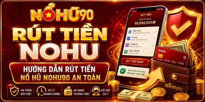 >Rút Tiền NOHU – Hướng Dẫn Rút Tiền Nổ Hũ NOHU90 An Toàn