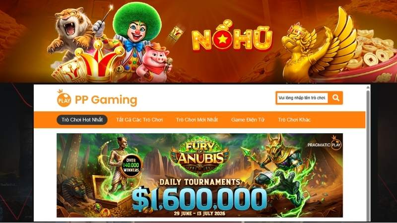PP Điện Tử - Sảnh Nổ Hũ Pragmatic Play Top 1 Thế Giới | NOHU